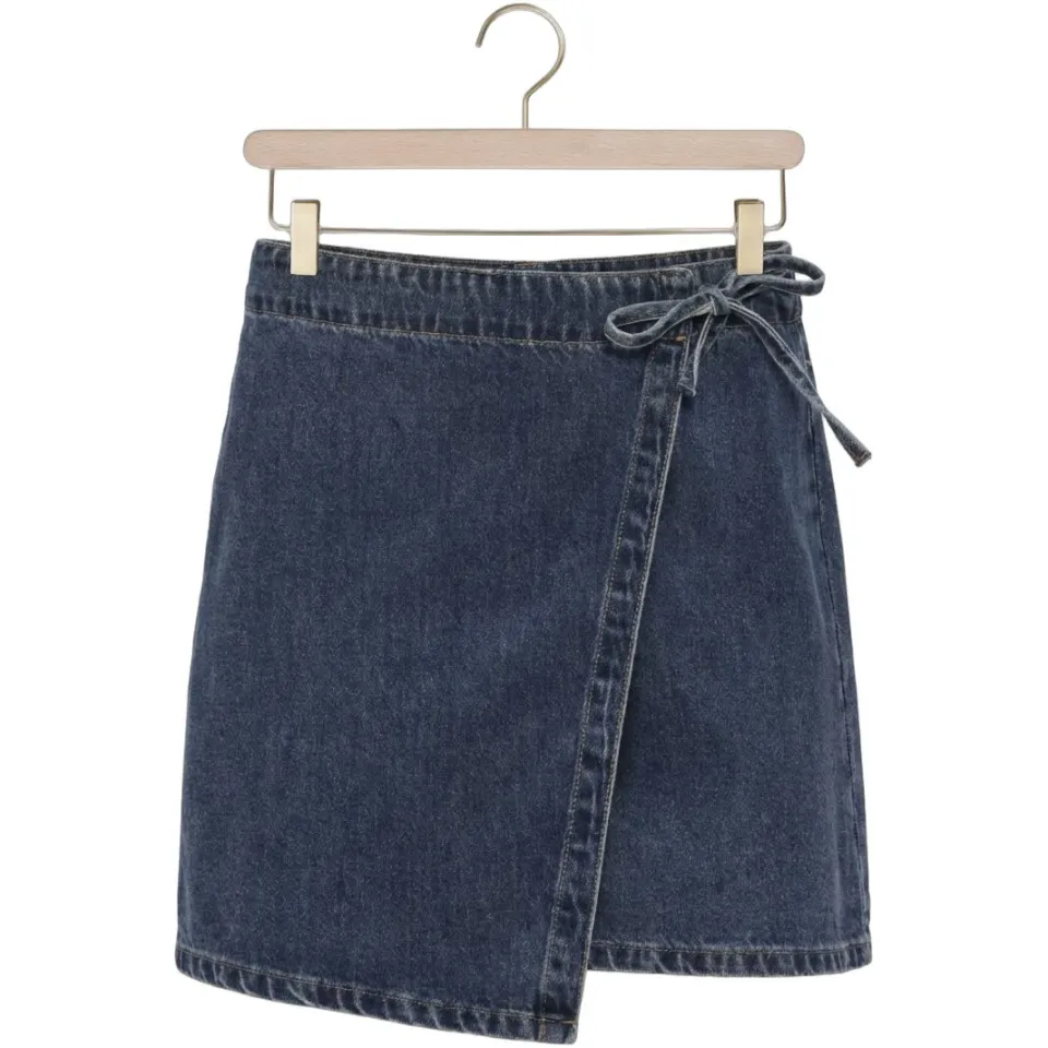 Object Objrosie denim minirok blauw, foto 2