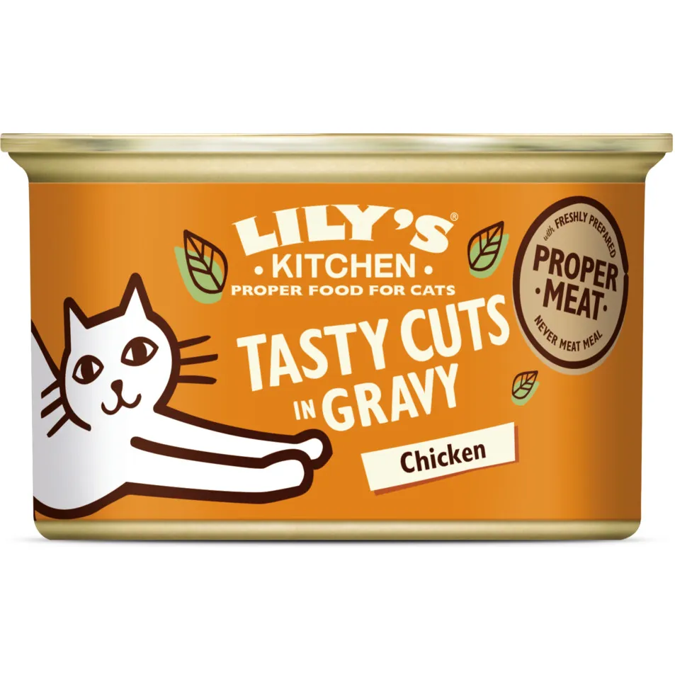 Lily's Kitchen Tasty Cuts kip in saus natvoer kat 18 x 85 g, foto 2