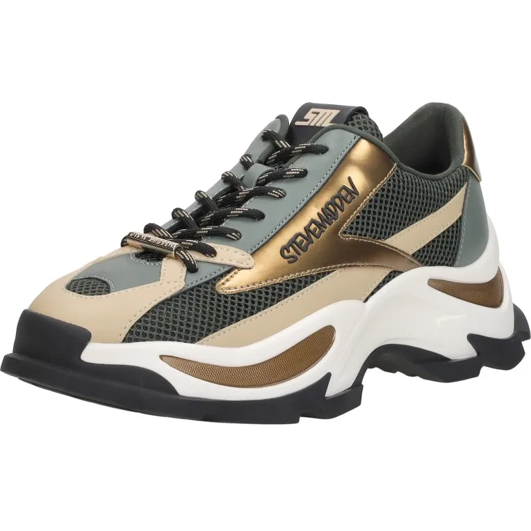 Steve Madden Zoomz lage sneakers khaki, foto 3