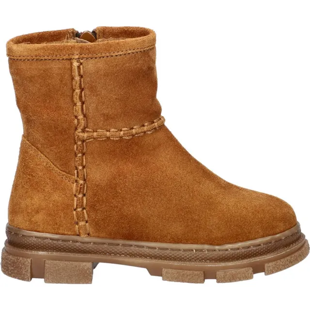 Nelson Kids suède enkelboots cognac