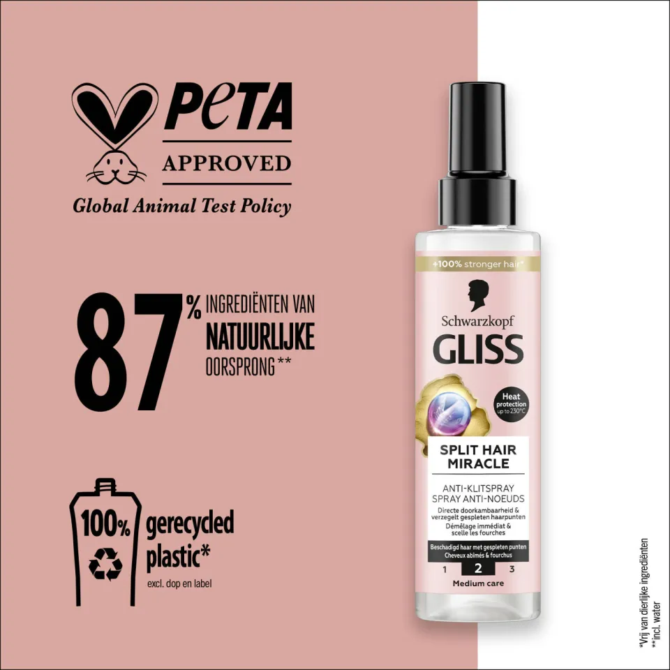 Gliss Split end Miracle Anti-klit spray - 6 x 200 ml - voordeelverpakking, foto 6