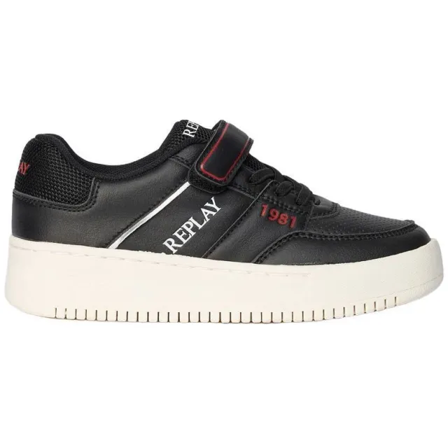 Replay Epic JR high 18 sneakers met logo - zwart