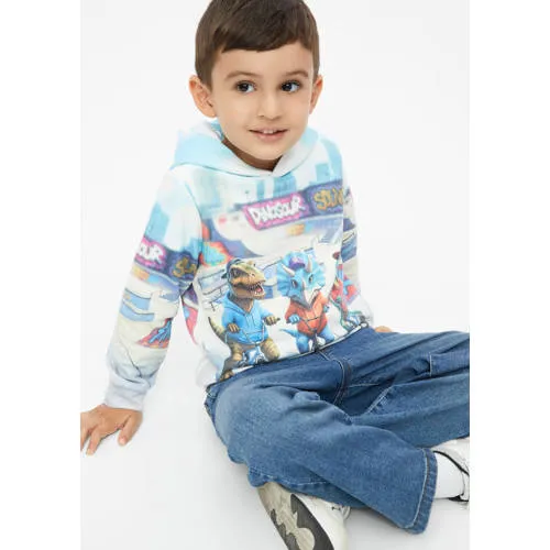 s.Oliver hoodie met print - grijs, foto 3