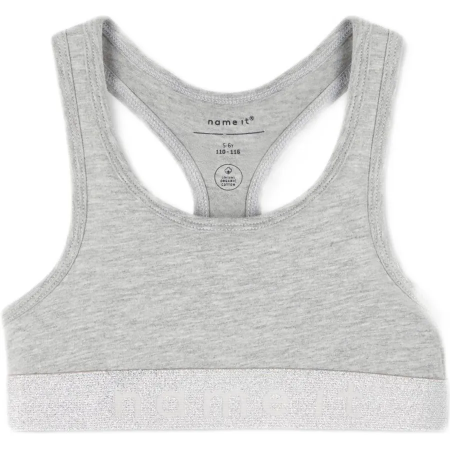 NAME IT bh top lichtroze/grijs melange (set van 2), foto 3