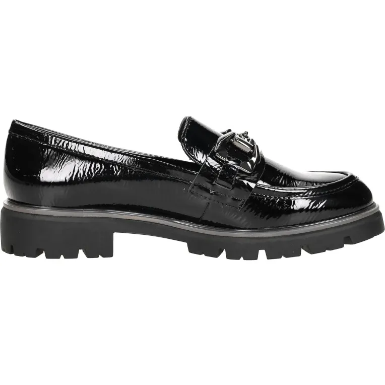 Marco Tozzi mocassins zwart Zwart lak