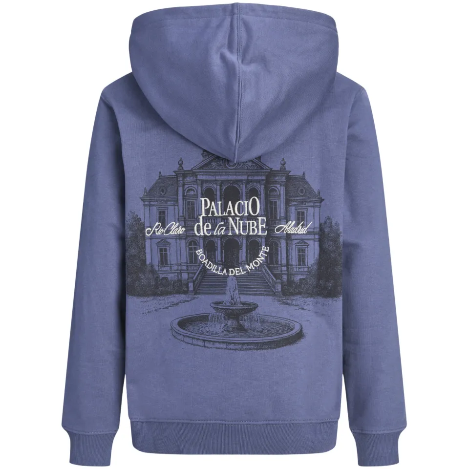 Jack & Jones JUNIOR hoodie met backprint - blauw, foto 4