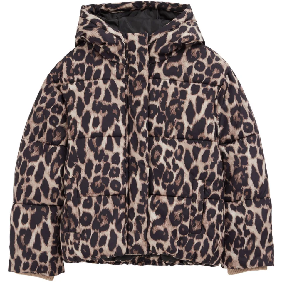WE Fashion winterjas met panterprint bruin, foto 2