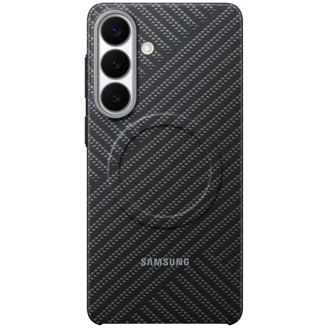 Samsung Carbon Magnet Telefoonhoesje Voor Samsung Galaxy S26+ Grijs Dark Gray