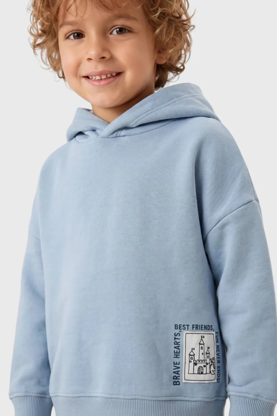 s.Oliver hoodie met backprint - lichtblauw, foto 6