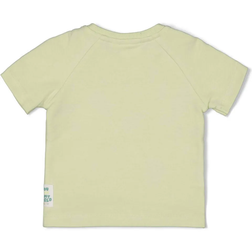 Feetje You Croc my World t-shirt limegroen, foto 2