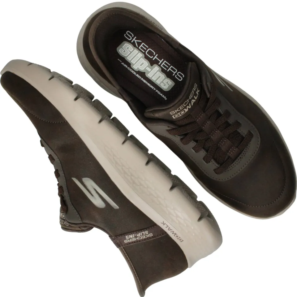 Skechers Slip-ins Go Walk Flex sneakers cognac, foto 7
