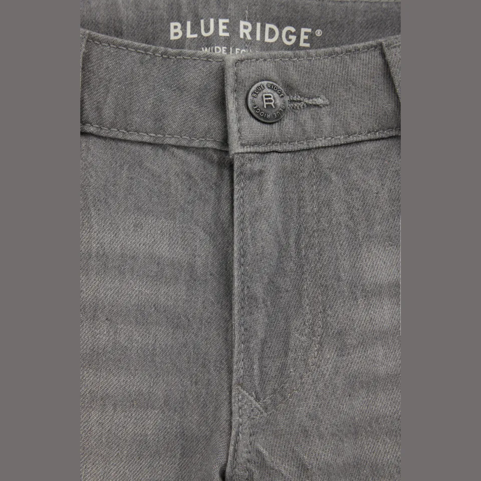 WE Fashion wide leg jeans met strass-steentjes grey denim, foto 6