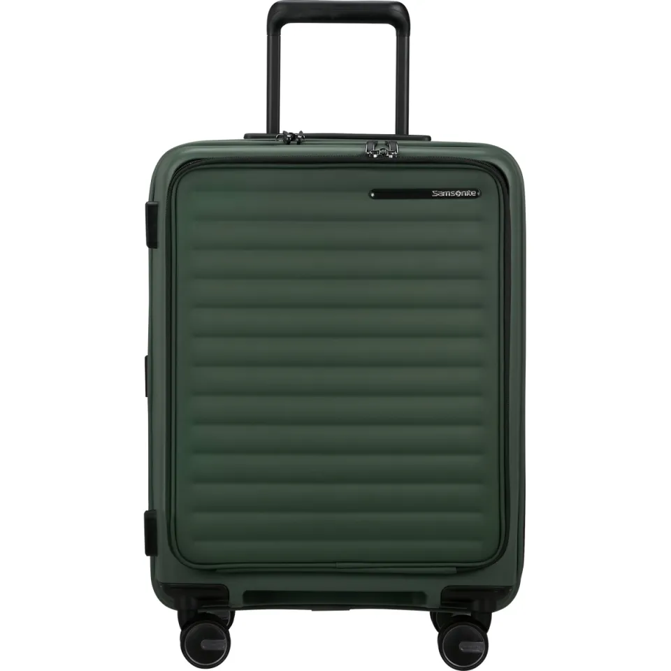 Samsonite Restackd koffer 55 cm uitbreidbaar groen SAGE