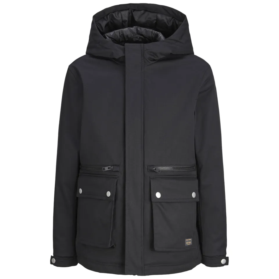 Jack & Jones Wolf parka winterjas zwart, foto 2