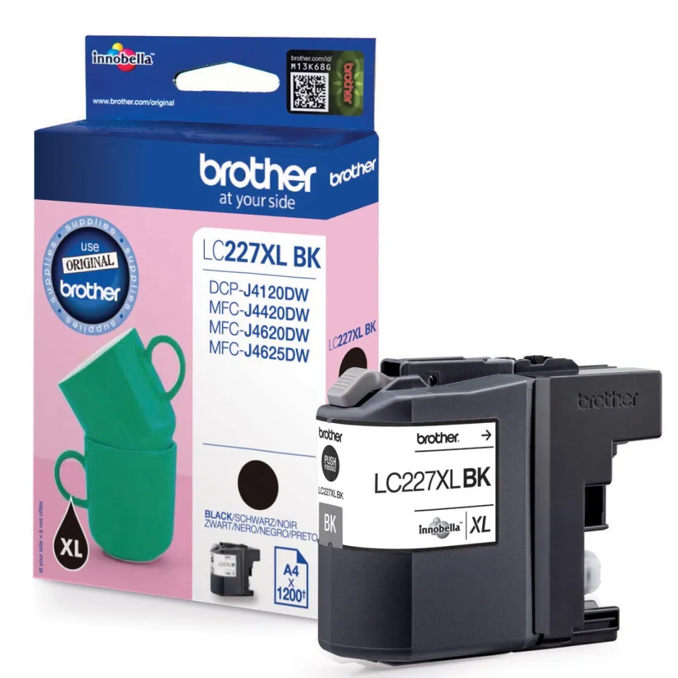 Brother LC227XLBKBP inktcartridge 1 stuk(s) Origineel Zwart (LC227XLBKBP) Black