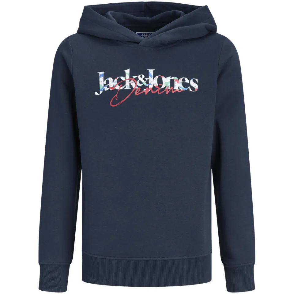 Jack & Jones JUNIOR hoodie met print - donkerblauw, foto 2