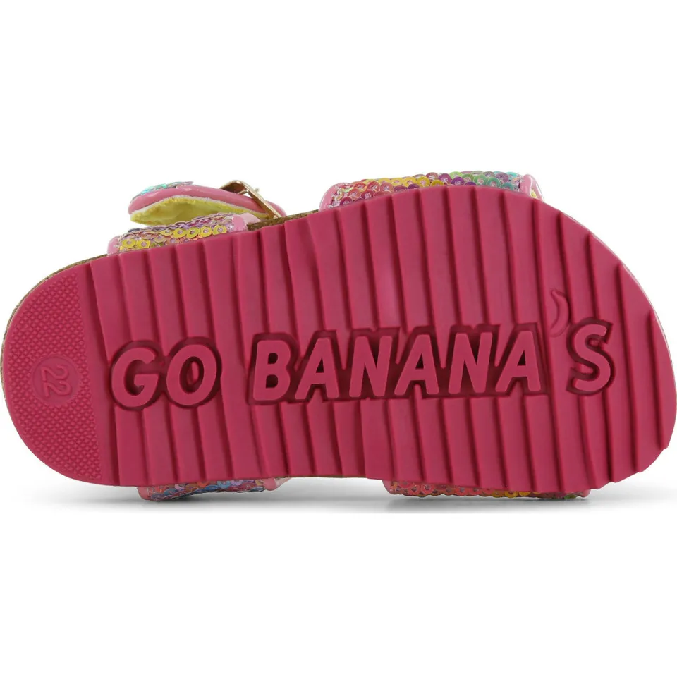 Go Banana's sandalen met pailletten roze, foto 2