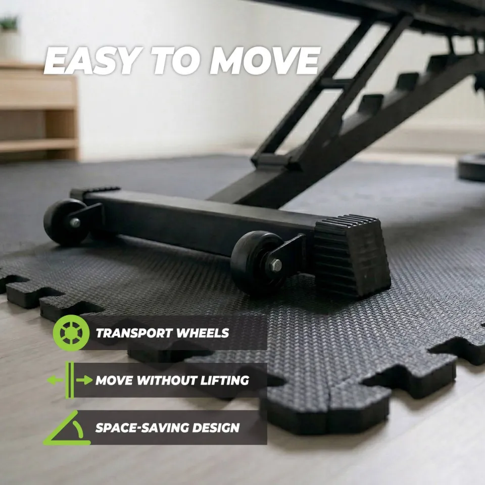Virtufit verstelbare Fitnessbank Pro - Zwart, foto 6