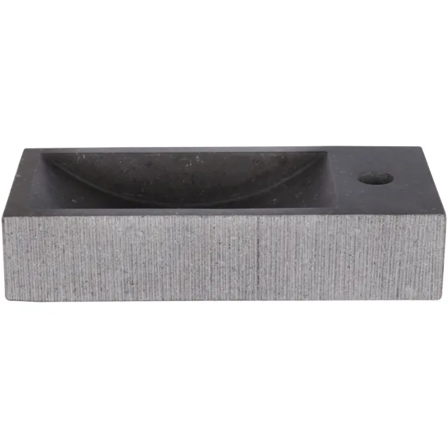 Differnz Fontein Differnz Bombai BL DIF Ribble Natuursteen 38x18x8 cm Grijs/Zwart