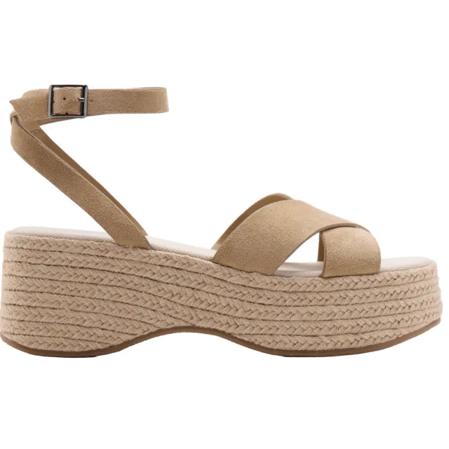 Mango TEEN plateausandalen lichtbruin