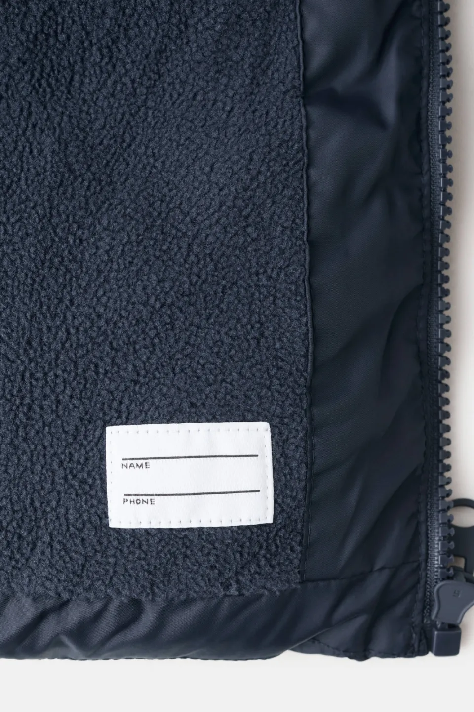 Mango gewatteerde winterjas marineblauw met capuchon, foto 4