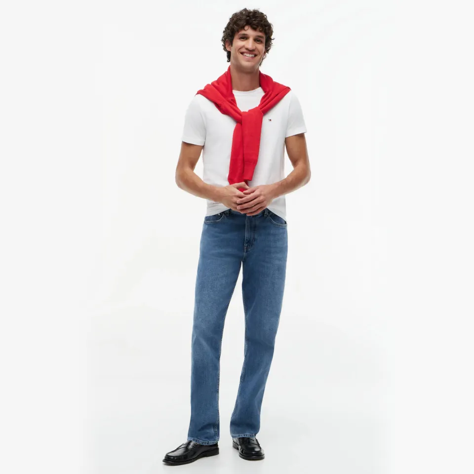 Tommy Hilfiger slim fit t-shirt wit, foto 5