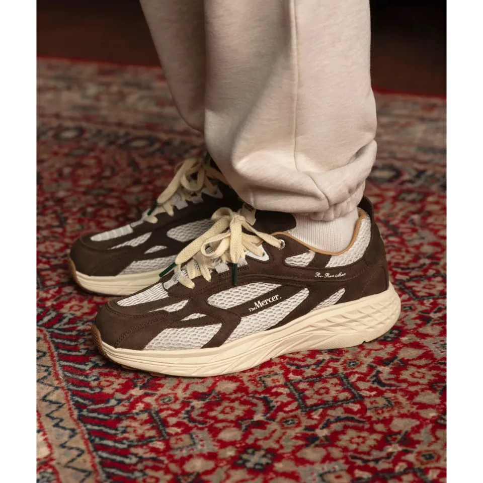 Mercer The Re-Run Max Nubuck dark brown Suede Unisex, foto 4
