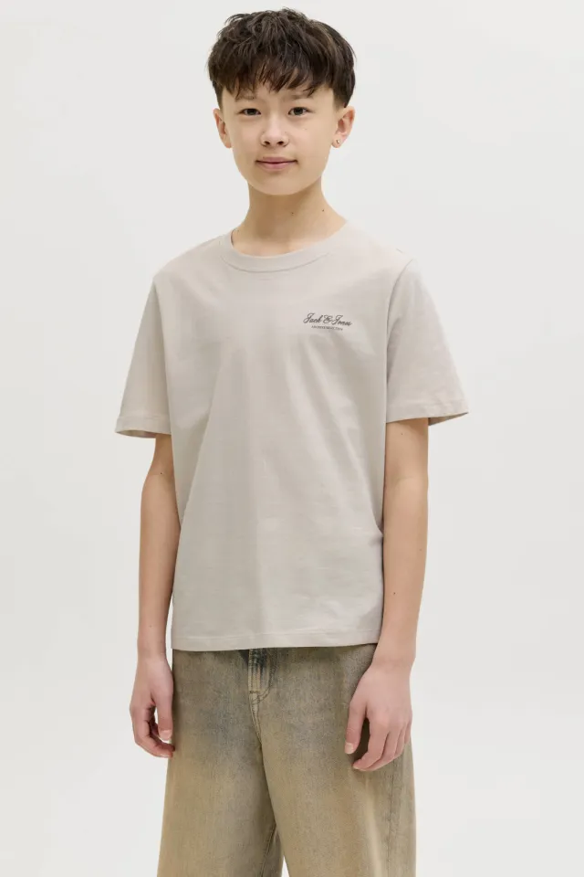 Jack & Jones T-shirt beige effen