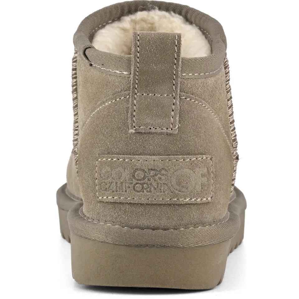 Colors of California suède enkelboots taupe, foto 5