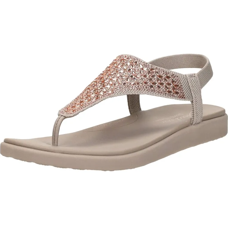 Skechers Meditation Luxe sandalen beige, foto 3