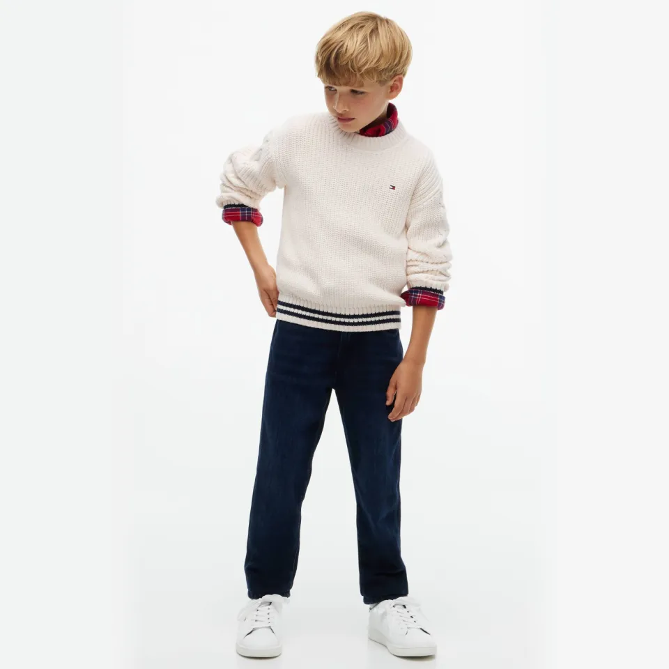 Tommy Hilfiger gebreide trui - ivoor, foto 3