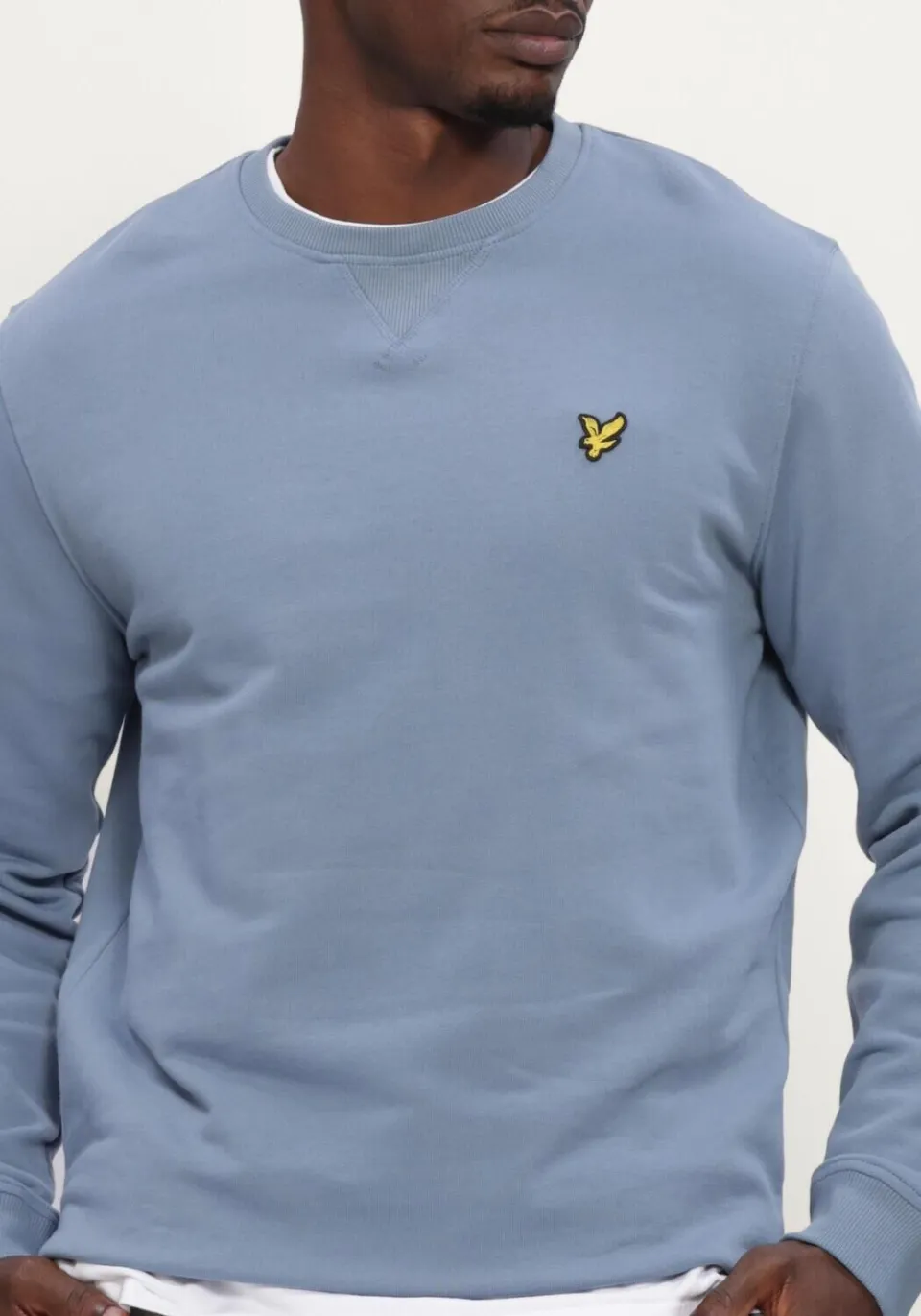 Lyle & Scott Heren Truien & Vesten Crew Neck Sweatshirt - Lichtblauw, foto 4