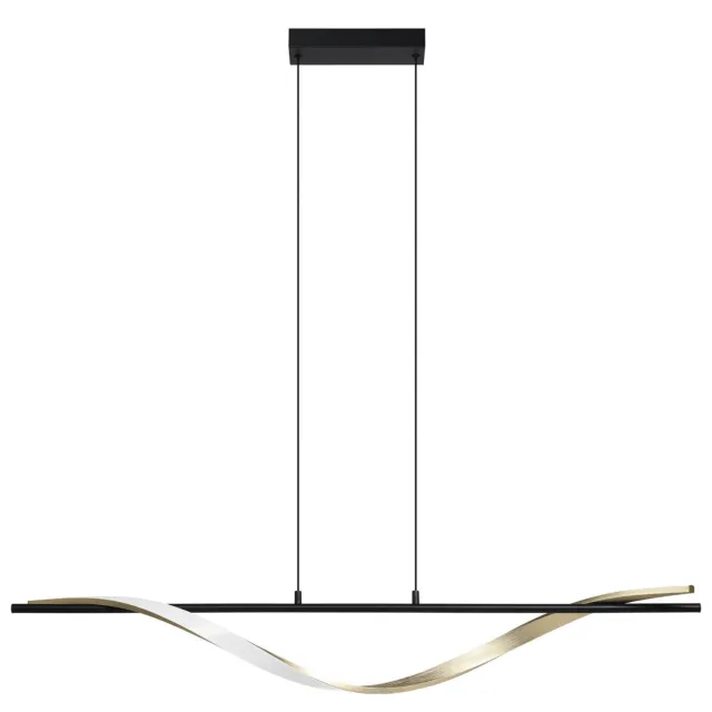 EGLO EGLO Conaprato Hanglamp - LED - Zwart, Goud, Wit Zwart;Geborsteld Messing;Wit;