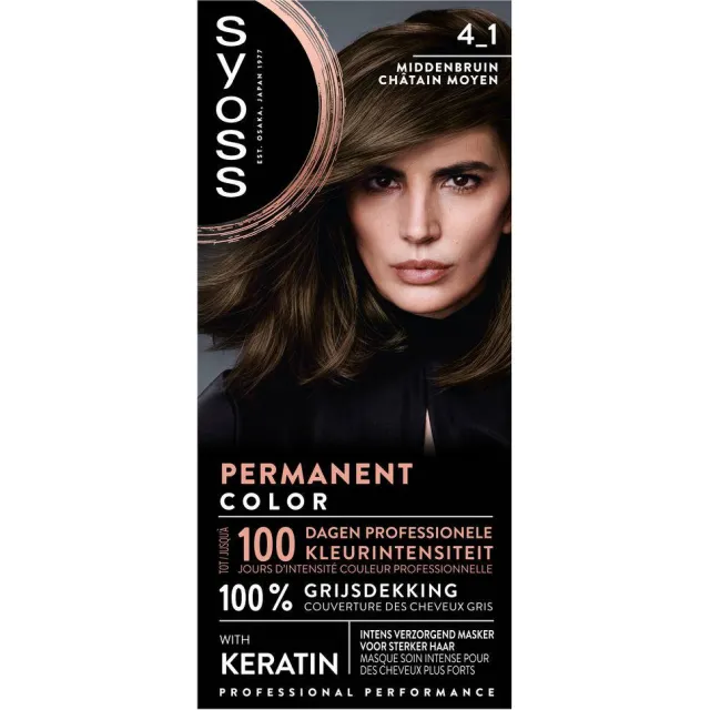 Syoss Color baseline 4-1 Middenbruin