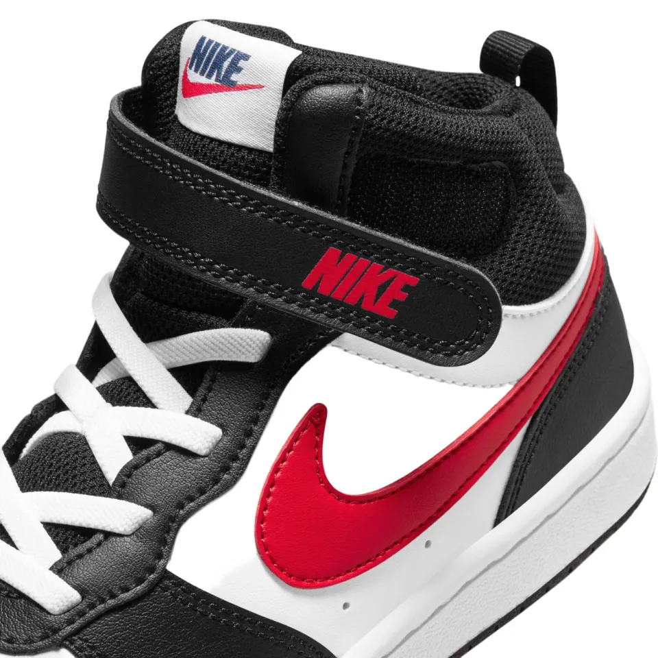 Nike Court Borough Mid 2 sneakers wit rood zwart, foto 7