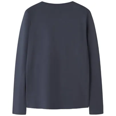 NAME IT KIDS rechtvallende longsleeve met pailletten blauw, foto 2