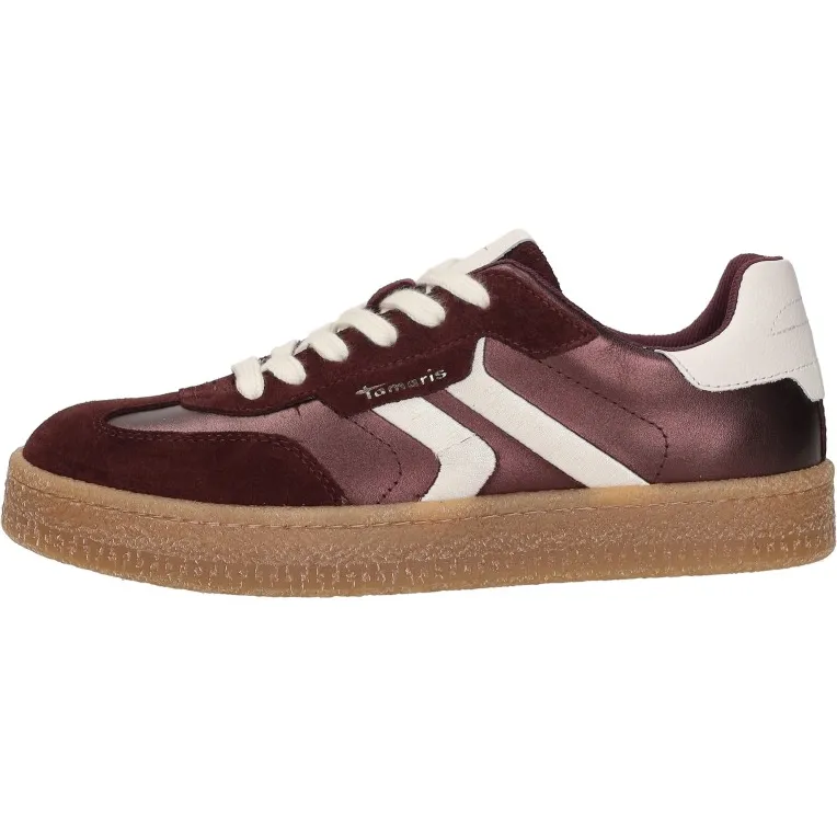 Tamaris sneakers laag bordeauxrood, foto 2
