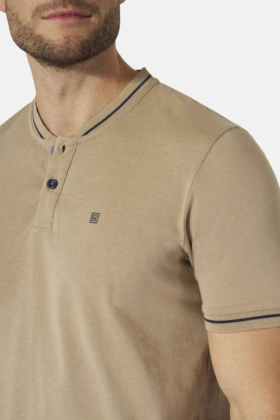 Babista regular fit polo +FIT Collectie Plus Size (set van 2) beige/donkerblauw, foto 8