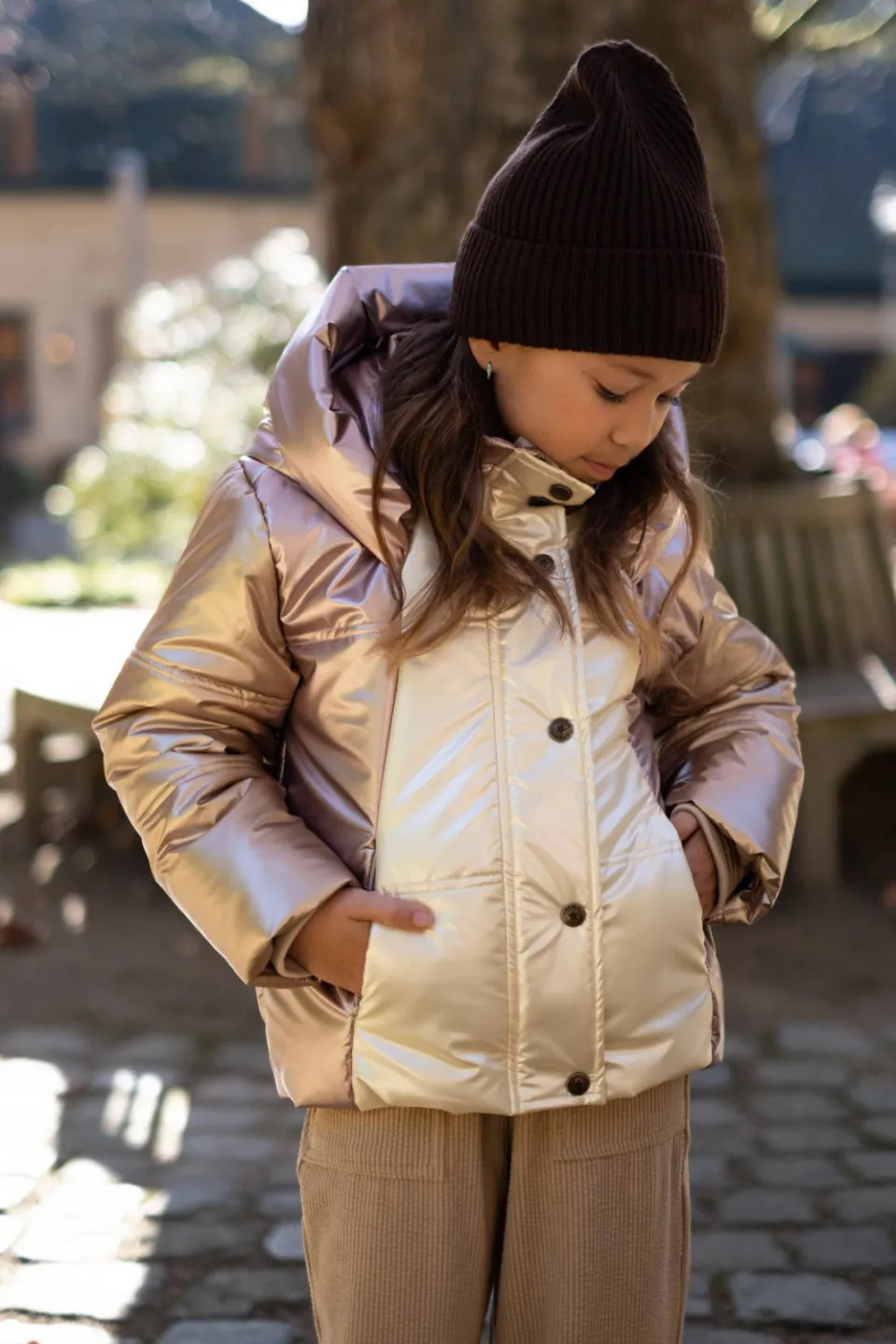 Like Flo gewatteerde winterjas roze, foto 3