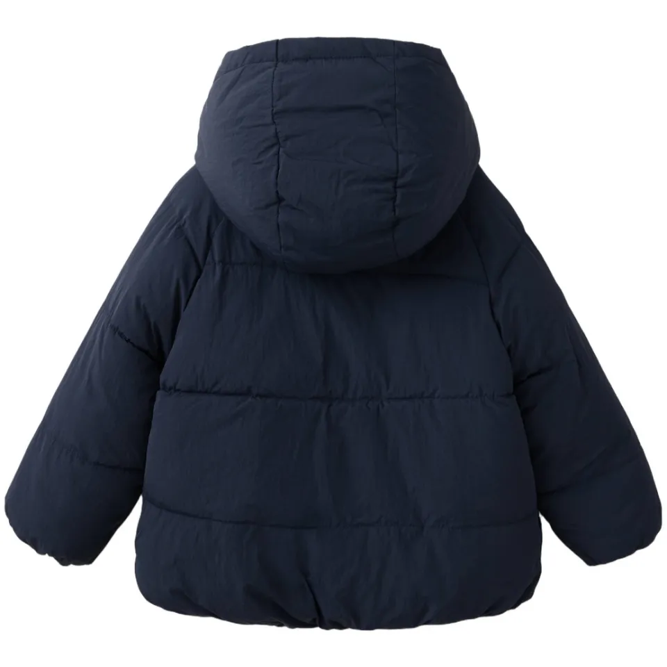 Mango Kids omkeerbare winterjas marineblauw, foto 3