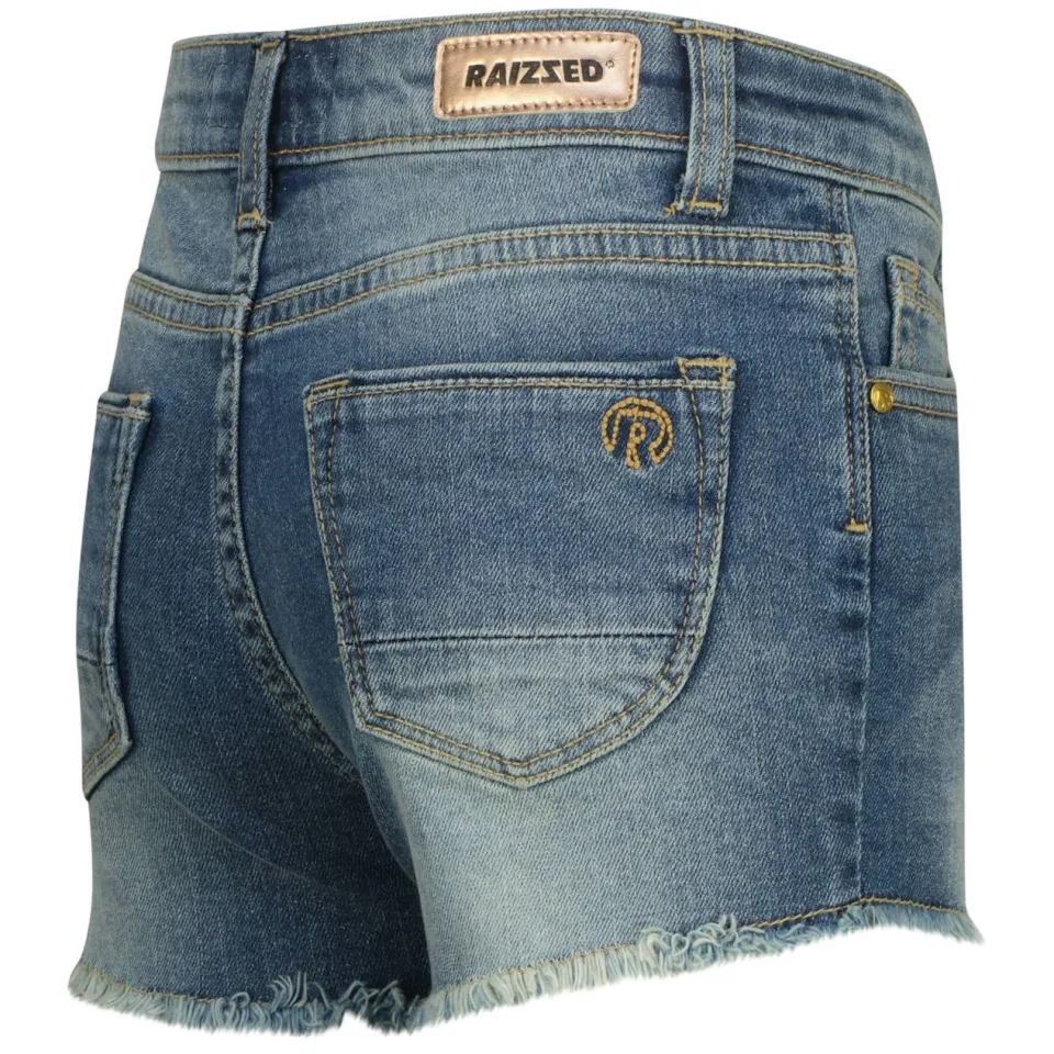 Raizzed regular waist jeansshort mid blue, foto 3