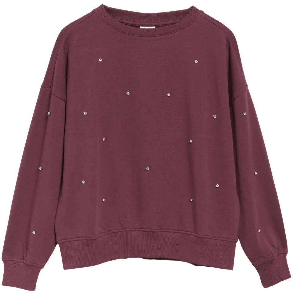 s.Oliver sweater met strass-steentjes - paars, foto 2