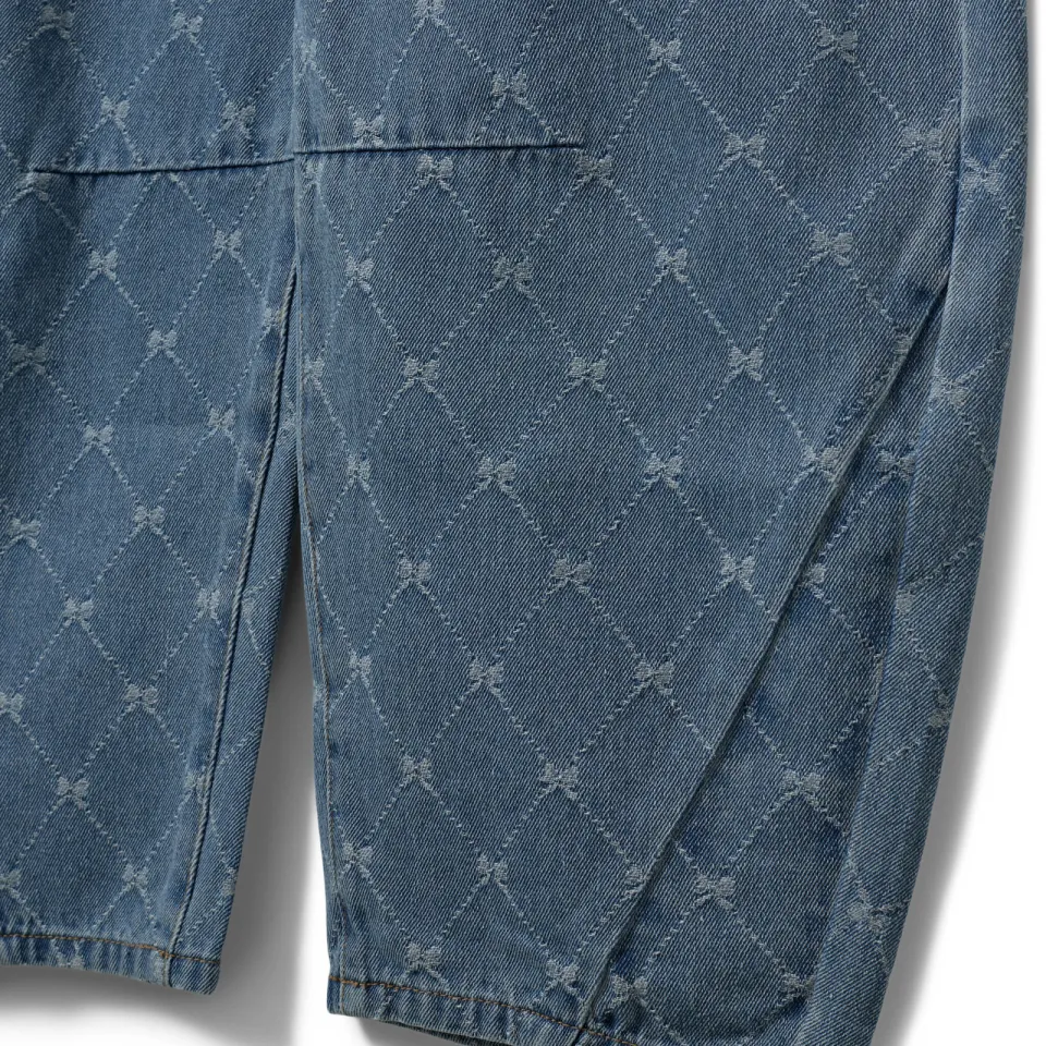 Sofie Schnoor girls high waist barrel jeans medium blue denim, foto 5