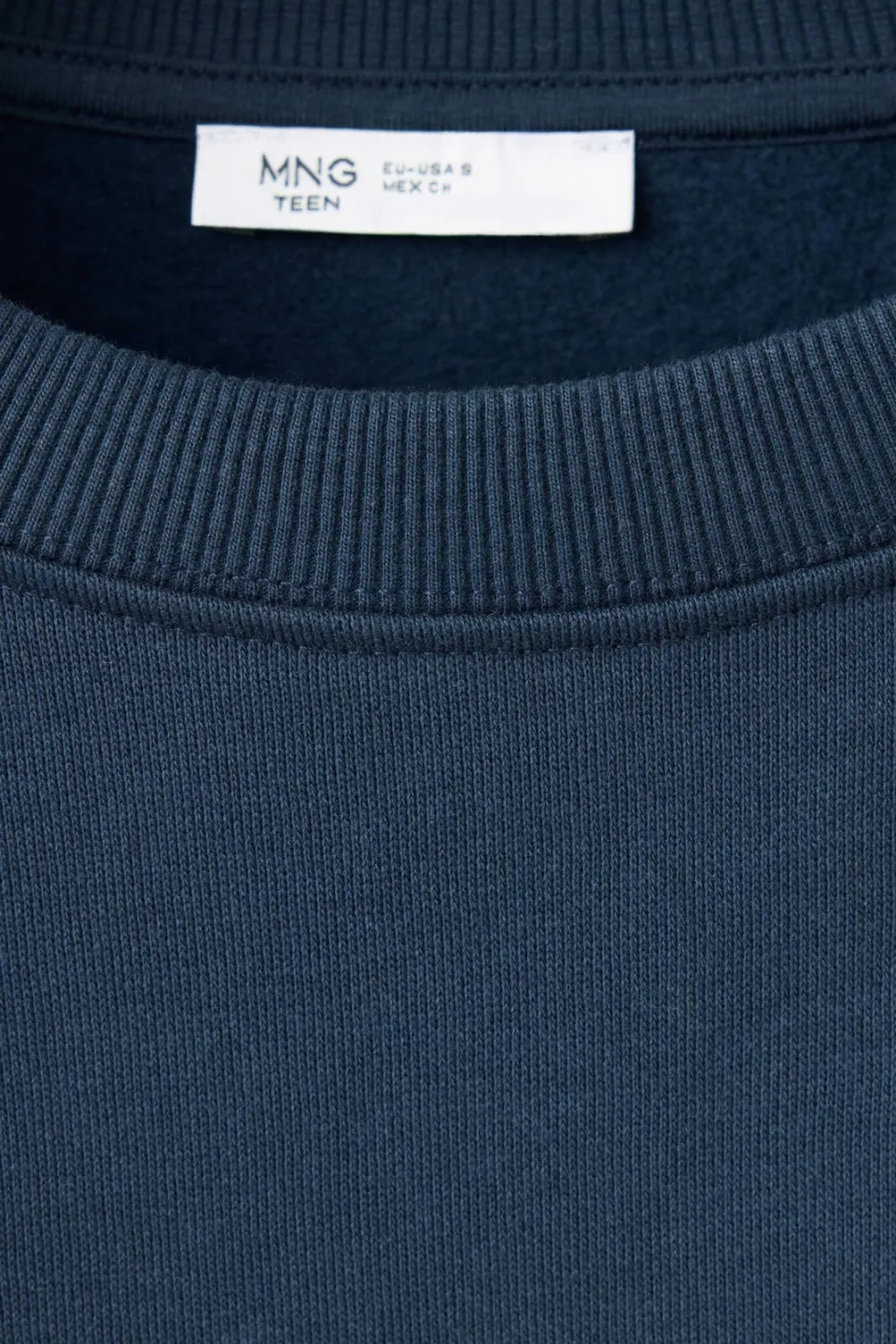 Mango TEEN oversized sweater met backprint - donkerblauw, foto 8