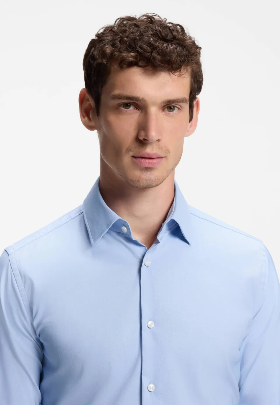 Boss slim fit overhemd - lichtblauw/pastelblauw, foto 4