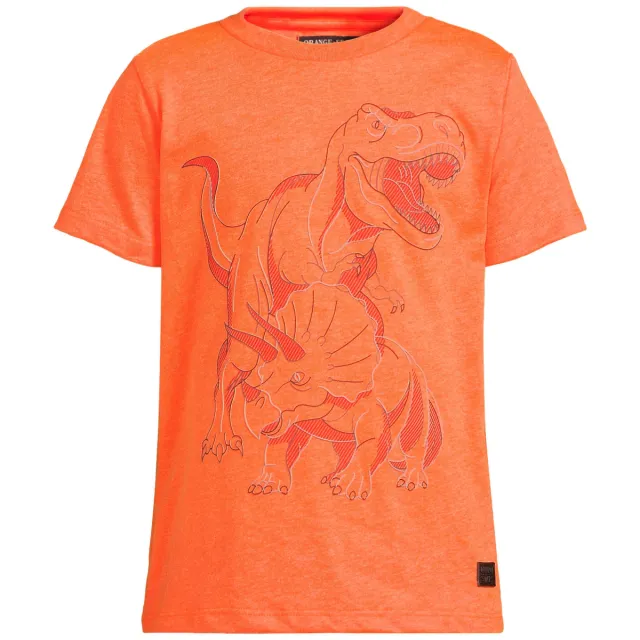 Orange Stars T-shirt neon oranje