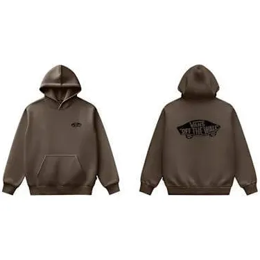 Vans rechtvallende hoodie met backprint - donkergroen, foto 3