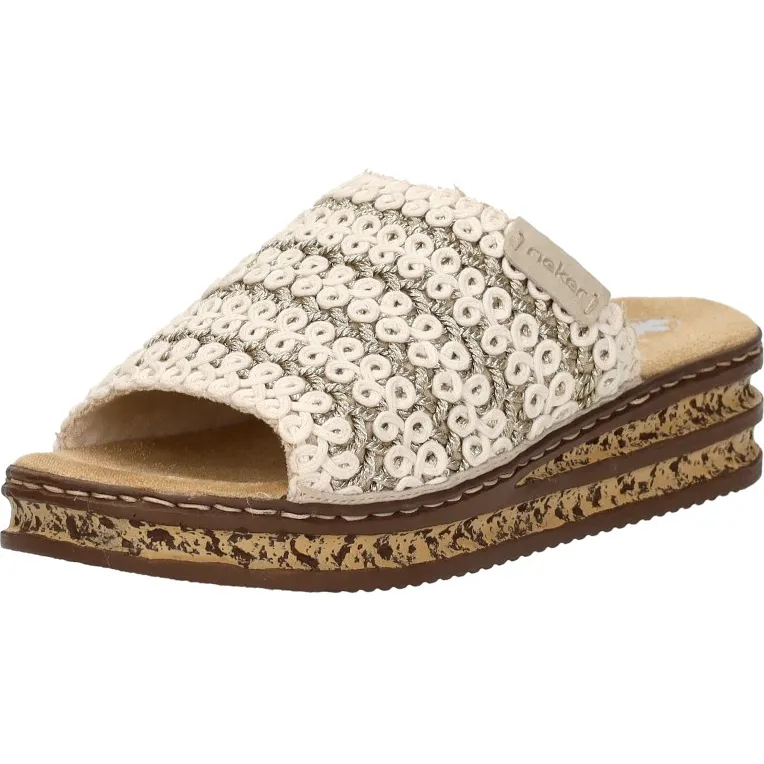 Rieker slipper beige, foto 4