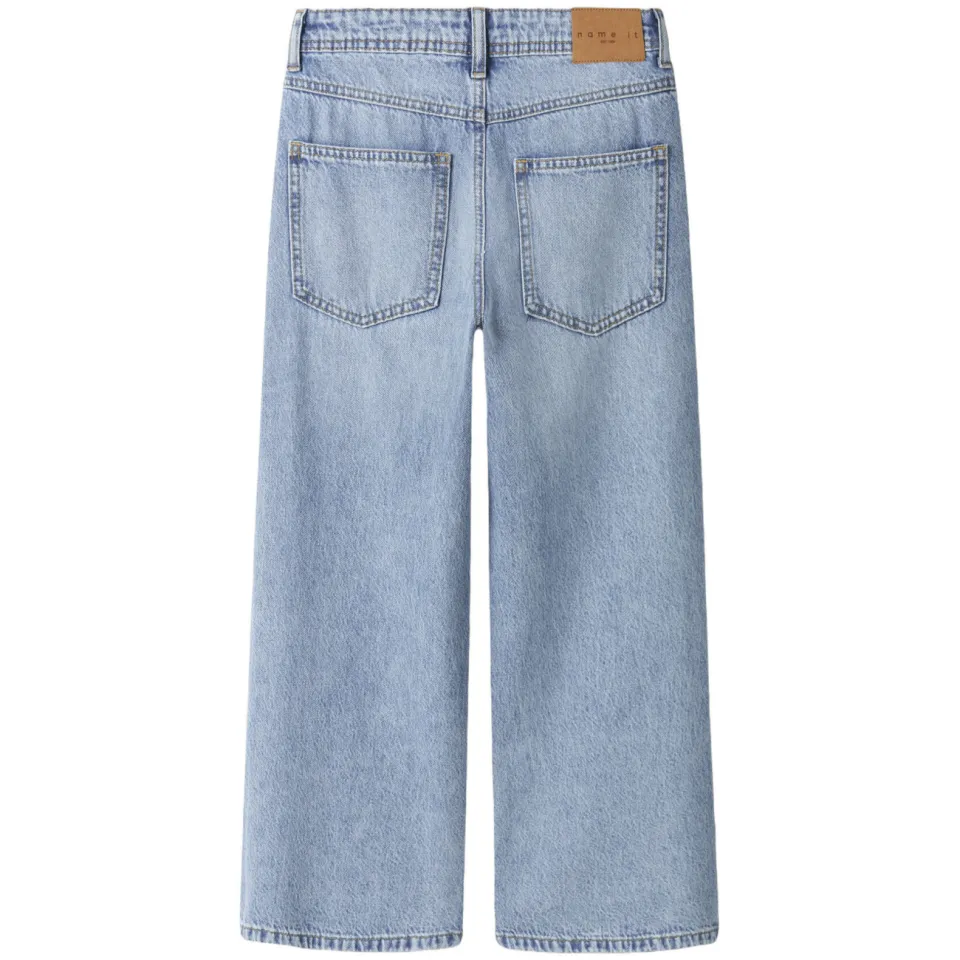 NAME IT KIDS straight leg jeans light blue denim, foto 2