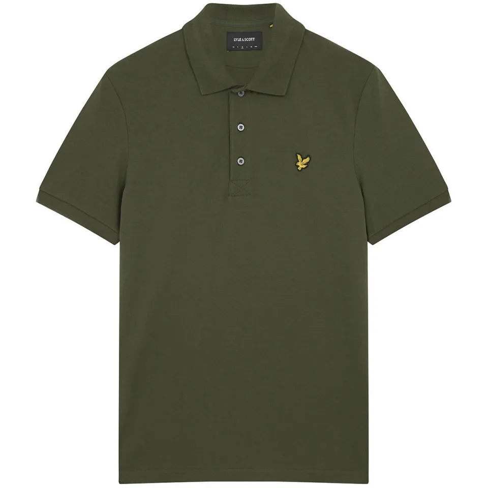 Lyle & Scott regular polo donkergroen olive, foto 2